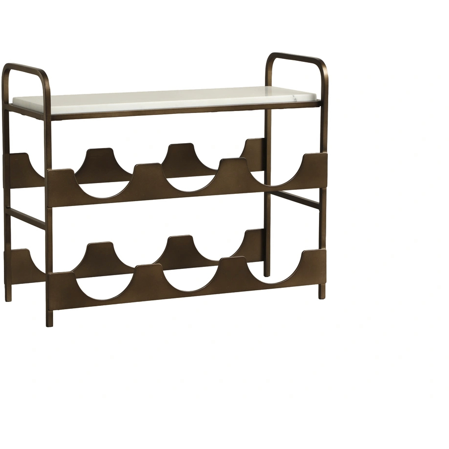 Rhone White / Bronze Wine Rack, 6 Bottle